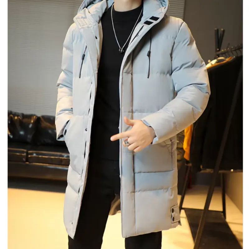 Branvil - Puffer Jacket Heren Lang met Capuchon, Dikke Isolatie, Winddicht & Warm