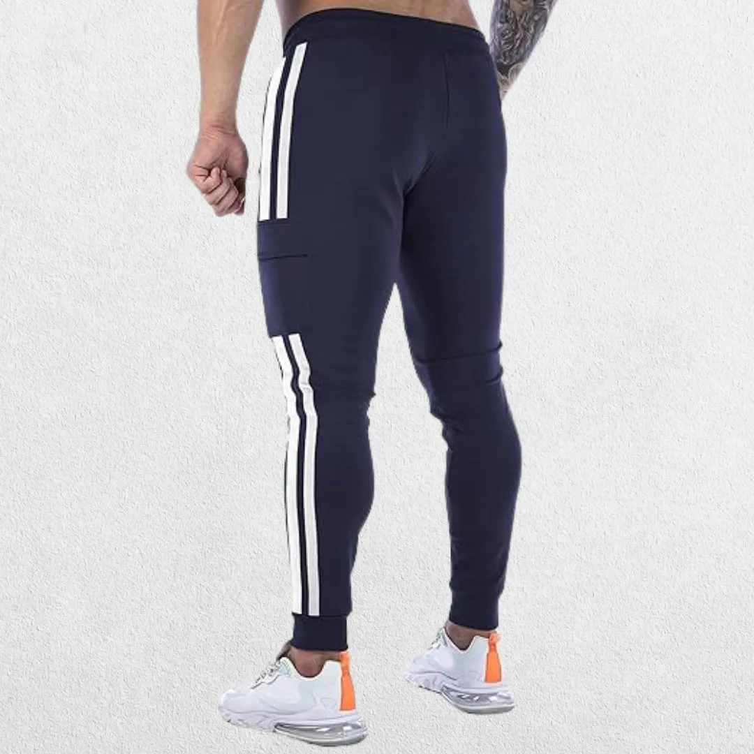 GPW Men's Jogger Track Pants - Athletic Slim Fit Gym Trousers with Pockets