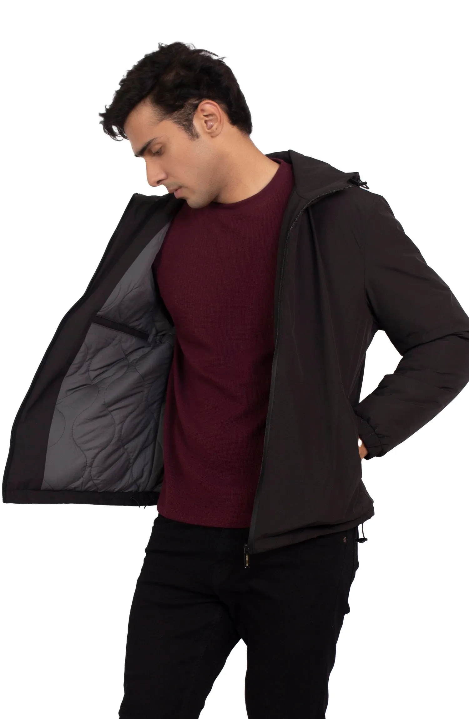 Hooded Cinch Jacket
