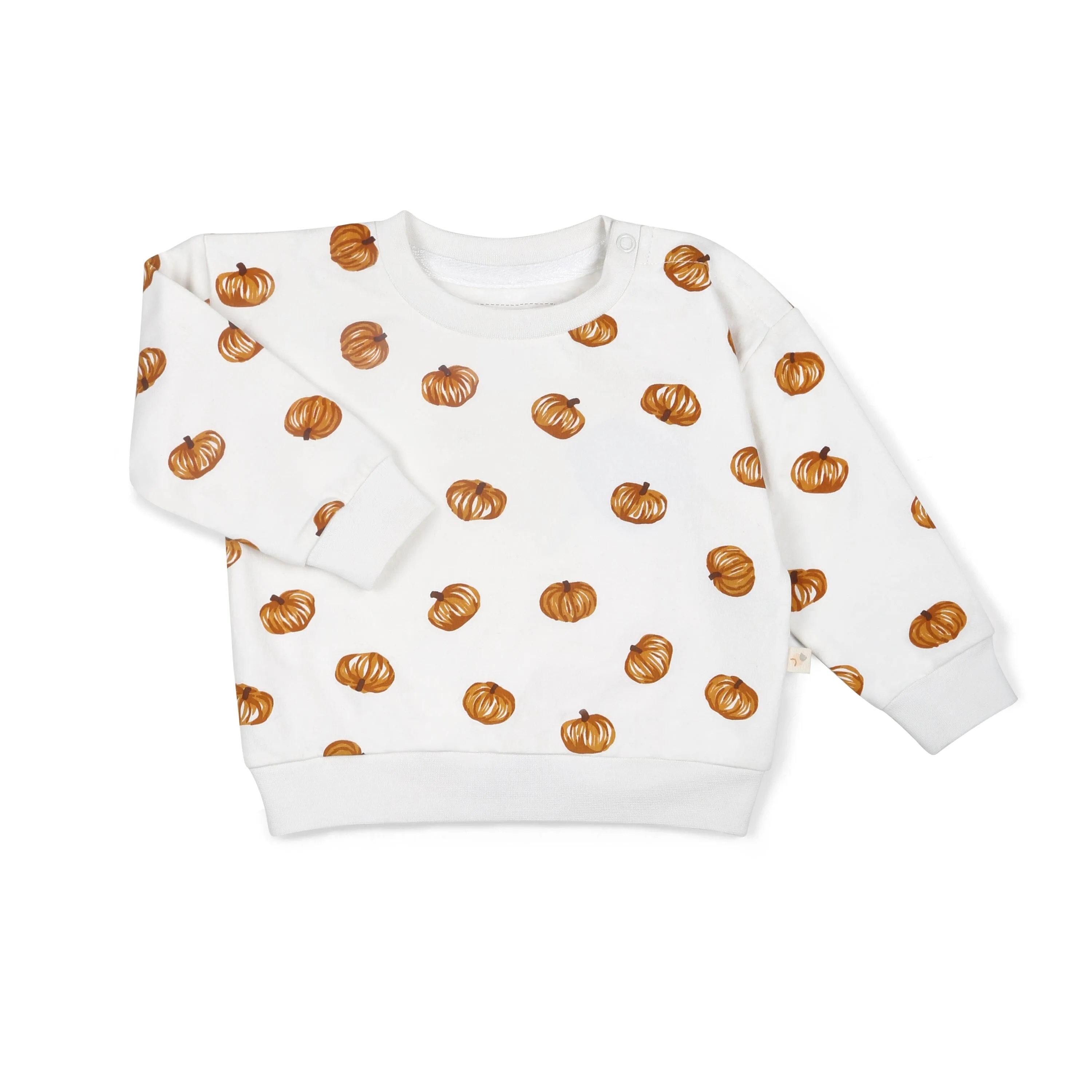 Organic Fleece Sweatshirt | Pumpkin