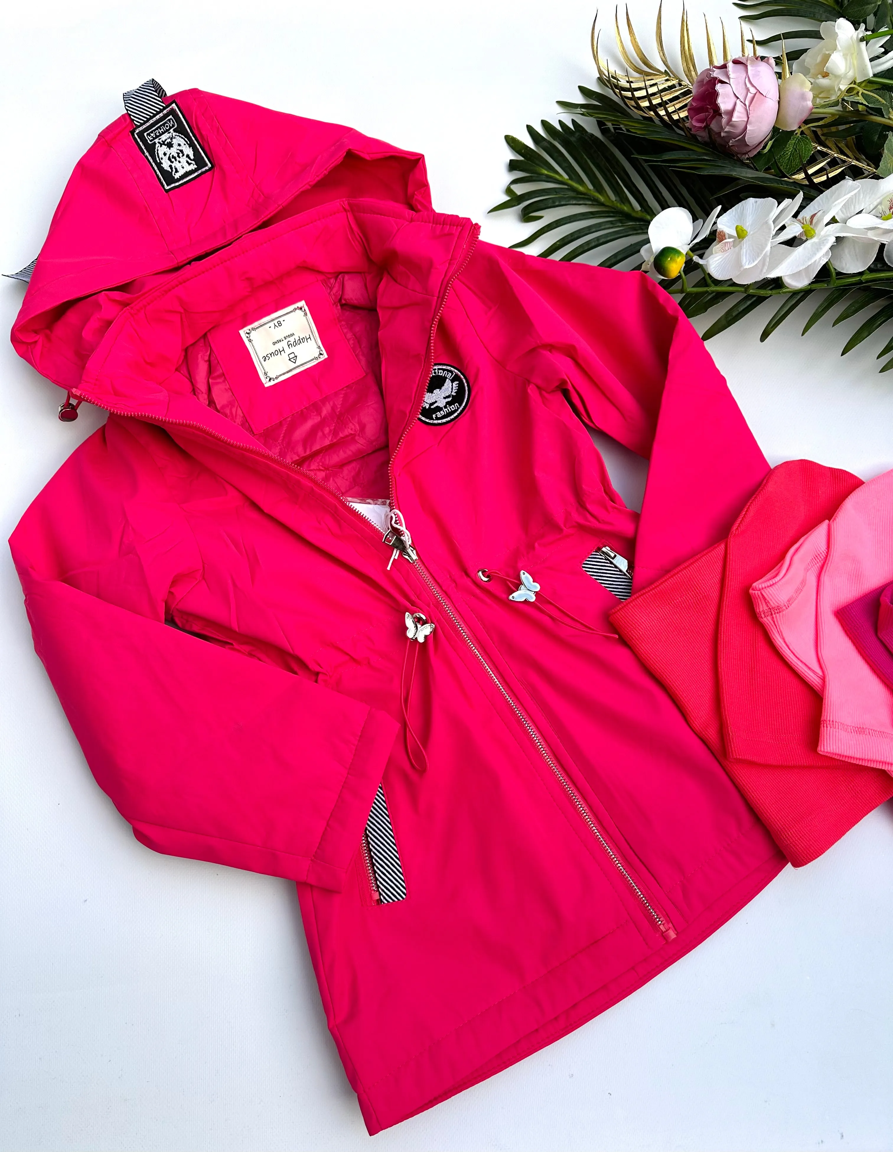 Pink  parka jacket