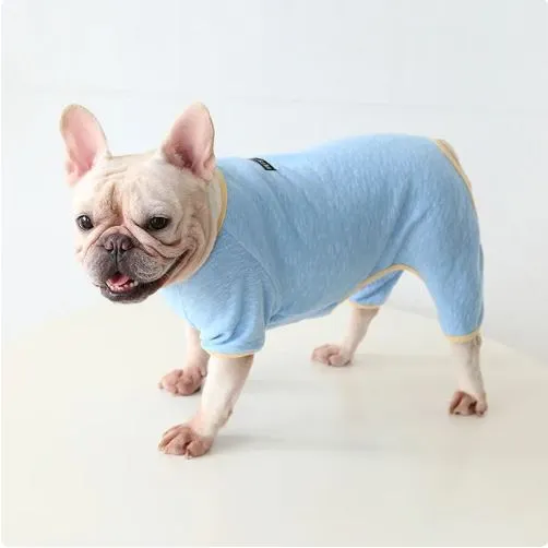 PoochPuff Warm & Stylish Frenchie Winter Sweater Soft Jumpsuit
