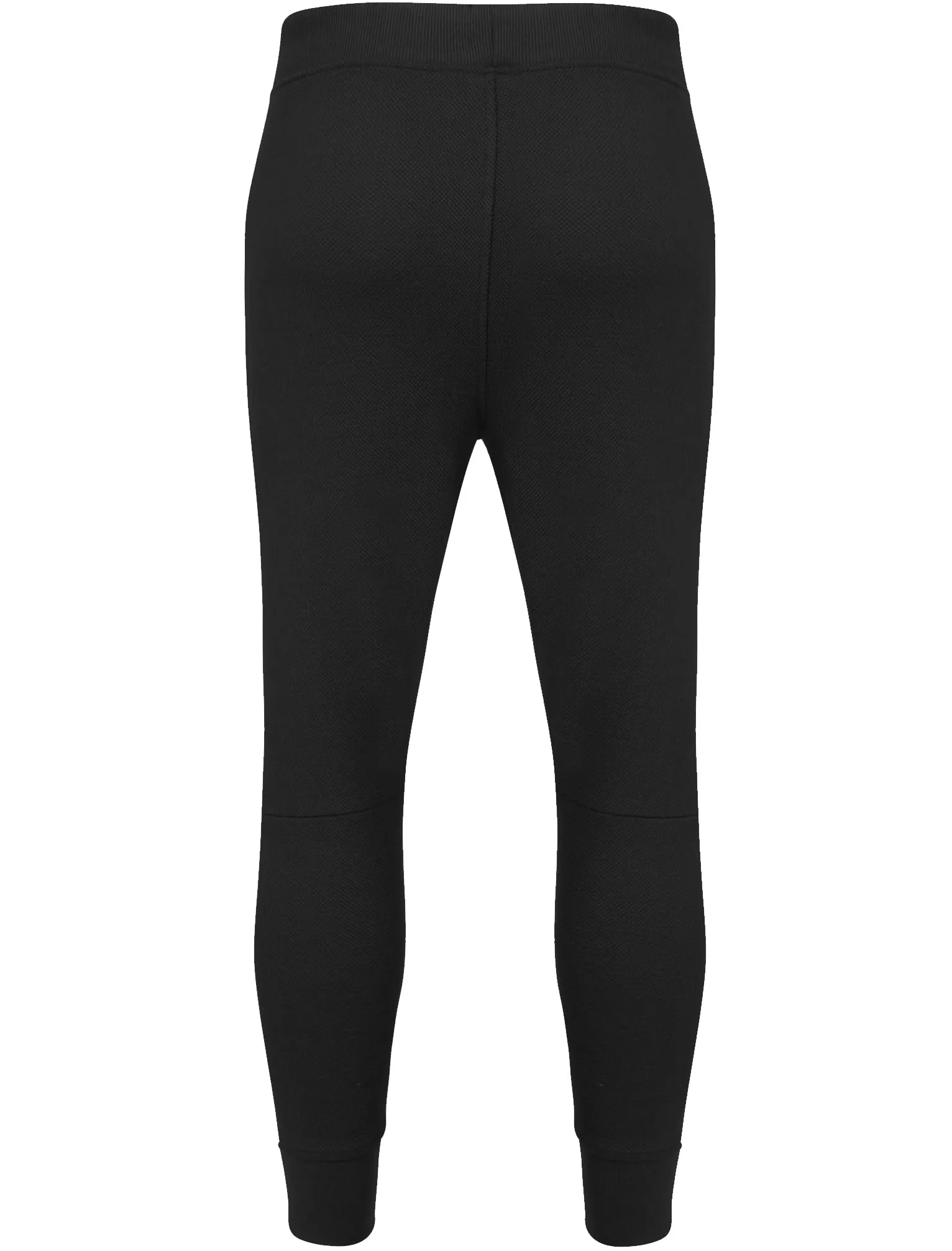 Winston Piqué Panel Cuffed Joggers in Black